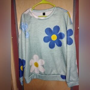 Large Floral Sweat Shirt